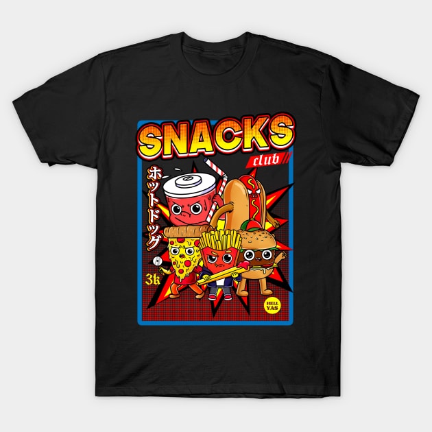 snacks club T-Shirt by fridaemundae